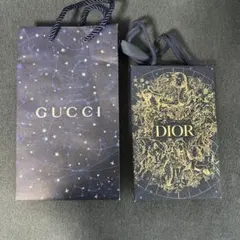 GUCCI DIOR ショッパー　2点セット