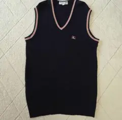 Burberry's ネイビー Vネック ノースリーブベスト 40