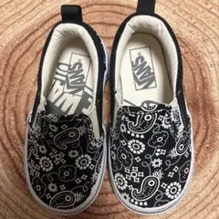 VANS ペイズリー柄　スリッポン　スニーカー16センチ
