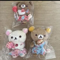 リラックマ & コリラックマ & トリあつめてぬいぐるみ 夏休みテーマ3点