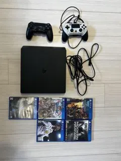 PlayStation4 PS4 本体・コントローラー2つ・ソフト5つセット