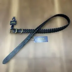 新品 Polo Ralph Lauren 編み込みベルト 32 ブラック
