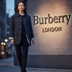 Burberry LONDON ノバチェック裏地薄手キルティングジャケット