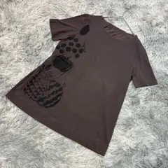 GIANNI LO GIUDICE 36 Tシャツ カットソー フルーツ柄 茶のサムネイル