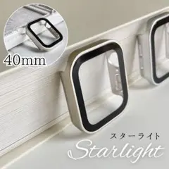 防水軽量 アップルウォッチ 保護カバー スターライト 40mm 耐衝撃 傷防止