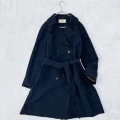 トゥモローランド デプレ| ベルテッド トレンチコート【1】女優襟 濃紺