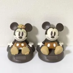 ミッキー &ミニー　のほほん族　エコソーラー マスコット TOMYのサムネイル