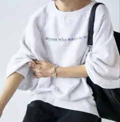 値下げFRAMeWORK haru*FW コラボロゴスエットのサムネイル