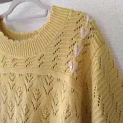 axes femme リボンニット 森ガール 姫カジ フェアリーグランジ
