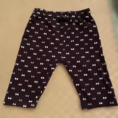 【まとめ割】リボン柄 黒 パンツ 95