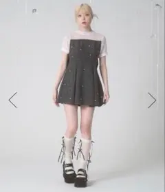 Fickle Bebe レイヤードガーターミニワンピース グレーブルー - メルカリ