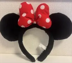 ミニーマウス カチューシャ 赤水玉