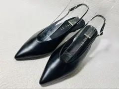 SH30◆新品◆Le Talon ポインテッドスリングバックパンプス 24.0