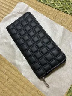 印傳屋 たかね (富士山柄) 長財布 ランドファスナー 鹿革 黒 - メルカリ