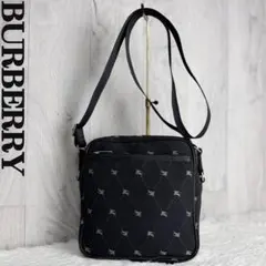 美品♡BURBERRY バーバリー ホースロゴ キャンバス ショルダーバッグ