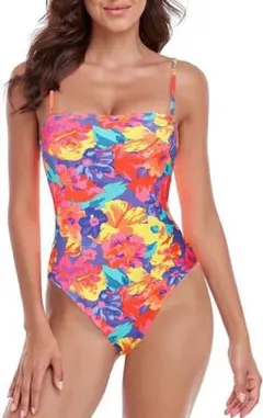 レディース 大きいサイズ セクシー スリム ビーチ ワンピース水着 Lサイズ