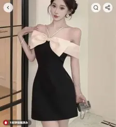 最終日値下げ韓国 ノースリーブミニワンピース キャバドレスのサムネイル