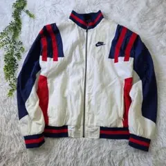 ナイキ　NIKE　ジップアップナイロンジャケット　Ｌ　1993年復刻モデル　白