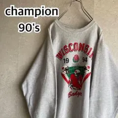 90s チャンピオン リバースウィーブ スウェット レアデザイン カレッジロゴ