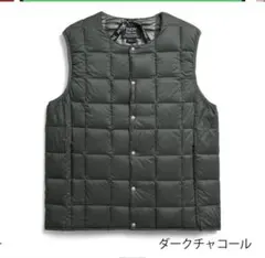 新品同様　TAION ダークチャコール　ダウンベスト　XL　800FP