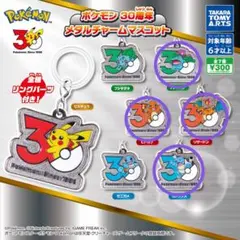 ポケモン 30周年 メタルチャームマスコット　ガチャ　コンプリートセット　③