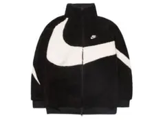 Nike ビッグスウッシュリバーシブルボアジャケット ブラックセイル XL
