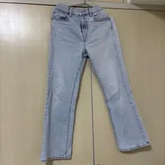 UNIQLO/25/フレアジーンズ ライトブルー