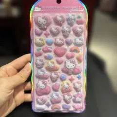 【国内正規品】ハローキティ コットンパフィーシール ヒョウ柄