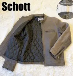 Schott レザージャケット ブラウン Lサイズ