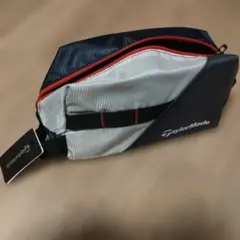 新品 TaylorMade ラウンドポーチ ネイビー ホワイト テーラーメイドのサムネイル
