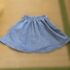 グローバルワーク　ブルーグレー スカート サイズ120