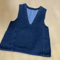 美品、アーバンリサーチ、デニム Vネックベスト