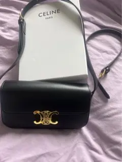 CELINE トリオンフ ショルダーバッグ ブラックのサムネイル