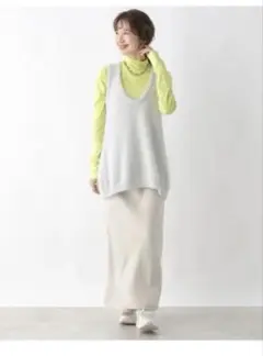 LEPSIM ベスト ジレ ラメチュニックベスト