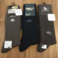 靴下 アディダス michiko british ３足セット 25～27cm