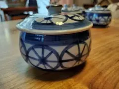 陶器の蓋付き茶碗蒸し椀 4個セット