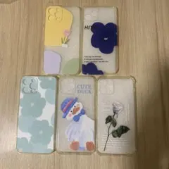 iPhone12proスマホケース　5点