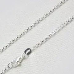 シルバー925 ロールチェーン ネックレス40cm