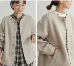 【URBAN RESEARCH DOORS】 キルトノーカラージャケット