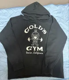 GOLD'S GYM フード付きパーカー Lサイズ ブラック - メルカリ