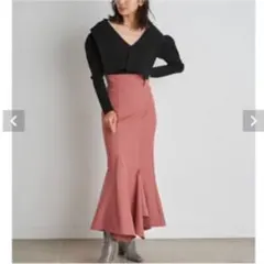 スナイデル ハイウエストヘムフレアスカート