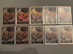 ONE PIECE ドン!!カード 金ドン ルフィ ギア4 スネイクマン 10枚