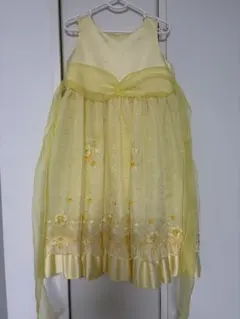 黄色い刺繍ドレス 110cm