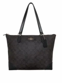 極美品 COACH シグネチャー トートバッグ レザー 茶