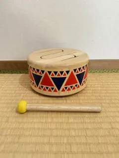 PlanToys 木製打楽器 ソリットドラム 知育玩具