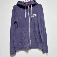 NIKE ナイキ ジムヴィンテージ フルジップフーディー パープル L 古着