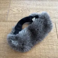 ビームスボーイ　BEAMSBOY グレー ファーヘアバンド