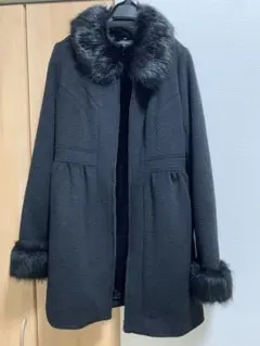 rienda ファー付きロングコート