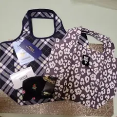 ラルフローレン保冷保温バック&MARY QUANTエコバッグ&FEILERポーチ