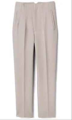 GRL ハイウエストテーパードパンツ[gm502] ベージュ M